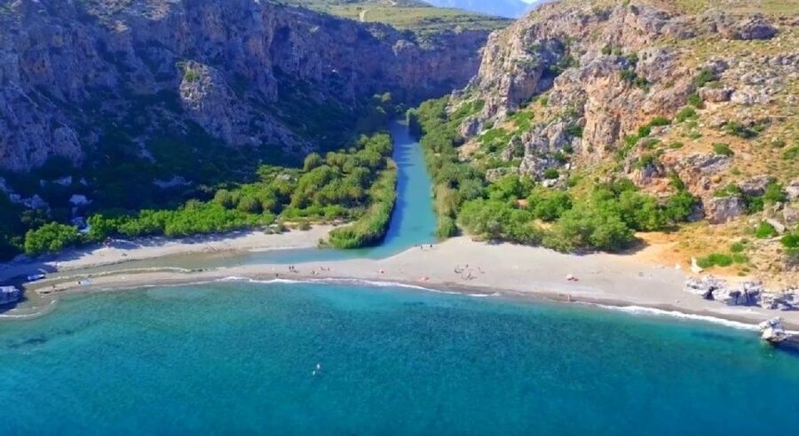 From Rethymno: Preveli Palm Beach and Kourtaliotiko Day Trip - The morning coach ride from Rethymno