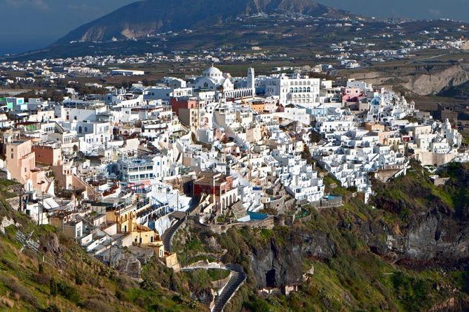 Full-Day Trip to Santorini island by Boat from Rethymno - Crossing Santorini in an air-conditioned vehicle