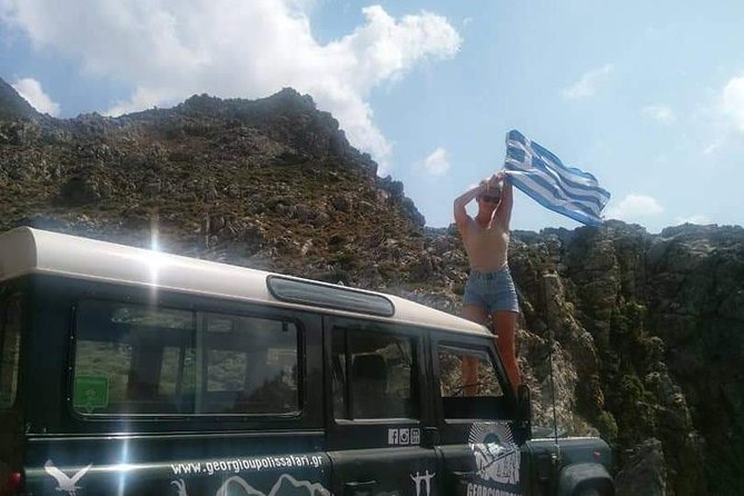 Georgioupolis Safari Off Road Tours Outdoor Activities Land Rover Defender - Lake Kournas starts the day with a local legend