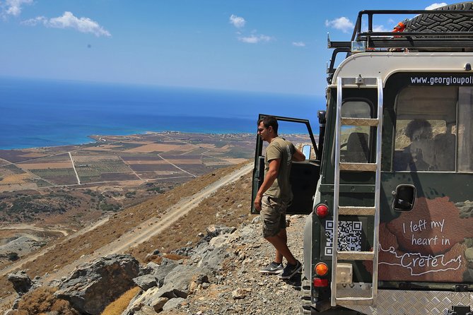 Georgioupolis Safari Off Road Tours Outdoor Activities Land Rover Defender - Imbros Gorge appears as a quick mountain panorama