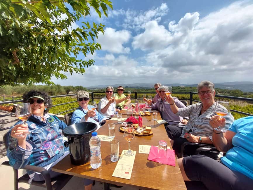 Heraklion: Cretan Wine Tasting Tour & Gourmet Lunch - The winery visits: two different sides of Cretan wine
