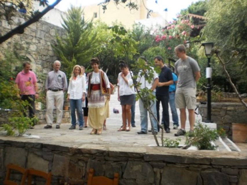 Heraklion Crete: Cretan and Greek Dance Lesson at Arolithos - The welcome drink and the terrace view