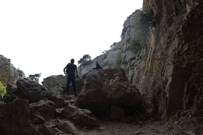 Heraklion Crete: Imbros Gorge Hike - Entering Imbros Gorge after the long transfer