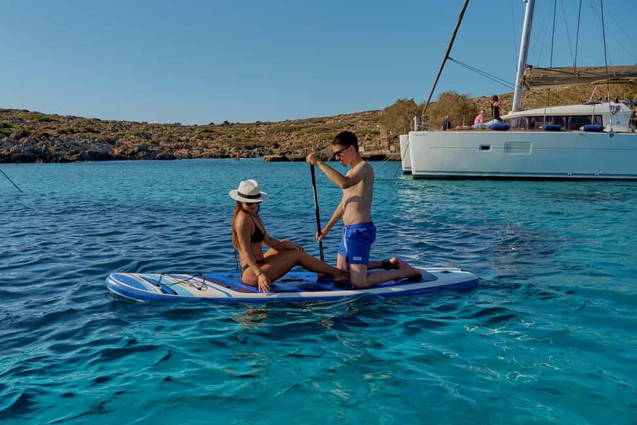 Heraklion: Dia Island Catamaran Cruise with Dinner and Wine - What the $120 price really covers