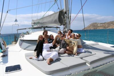 Dia Island Luxury Catamaran Cruise with Meal
