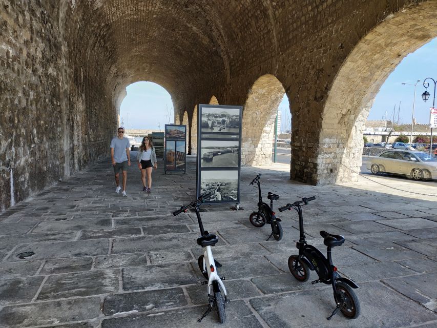 Heraklion: Ecobike Sightseeing Tour with Greek Meze - Comfort, traffic, and the small-bike learning curve