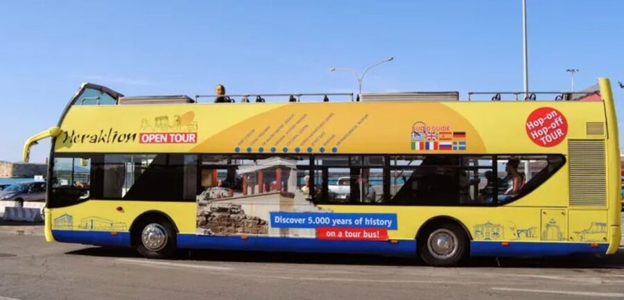 Heraklion: Hop-on Hop-off Open Top Bus Sightseeing Tour - Seeing Heraklion from the Upper Deck