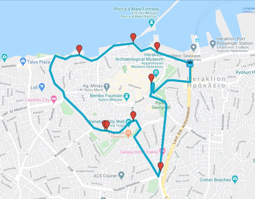 Heraklion: Hop-on Hop-off Open Top Bus Sightseeing Tour - Knossos Palace and the Minoan Connection