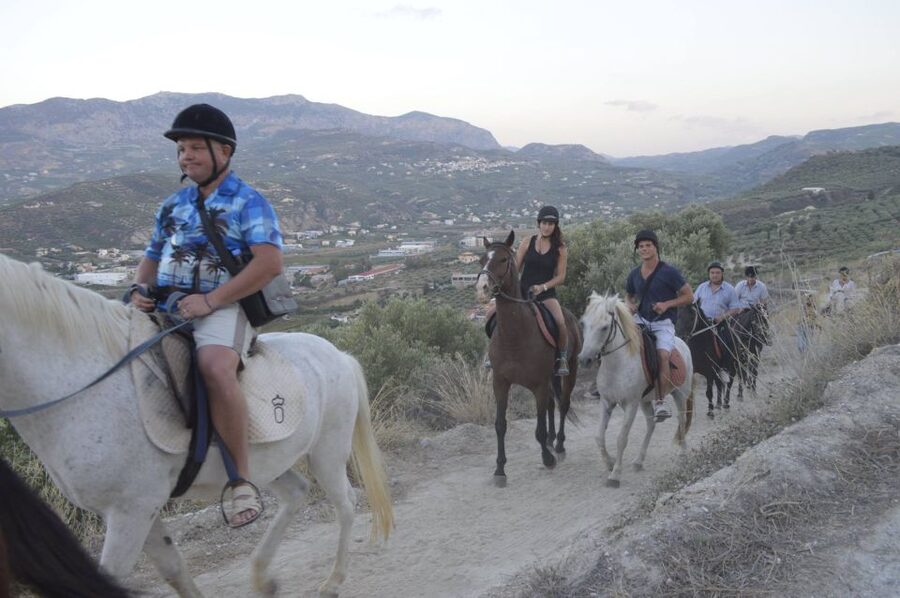 Heraklion: Horseriding Day Tour with Lunch and Transfer - Riding toward the Finikia Mountains