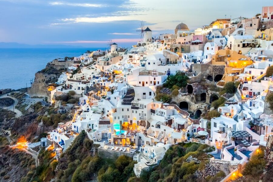 Heraklion or Ag Nikolaos: Oia & Fira Full-Day Santorini Trip - The optional boat ride to the volcano