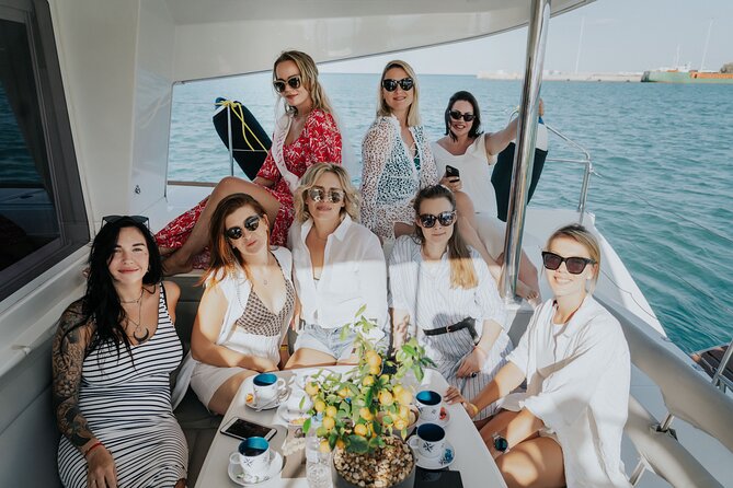 Heraklion Private Sailing Catamaran Cruise to Dia with Lunch - A private boat makes the price easier to judge