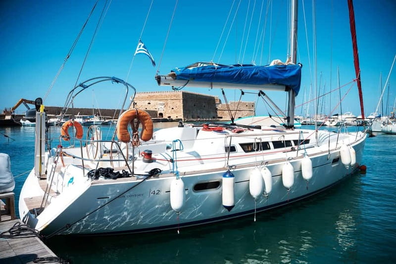 Heraklion: Sailing Trip to Dia Island with Lunch & Swimming - Saint George Bay: Three Hours at Dia