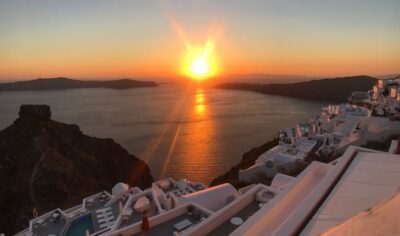 Santorini Day Trip with Boat Transfer & Oia Visit