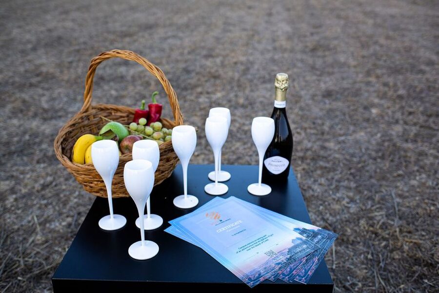Heraklion: Sunrise Balloon Flight & Sunset Catamaran Cruise - Greek breakfast after landing