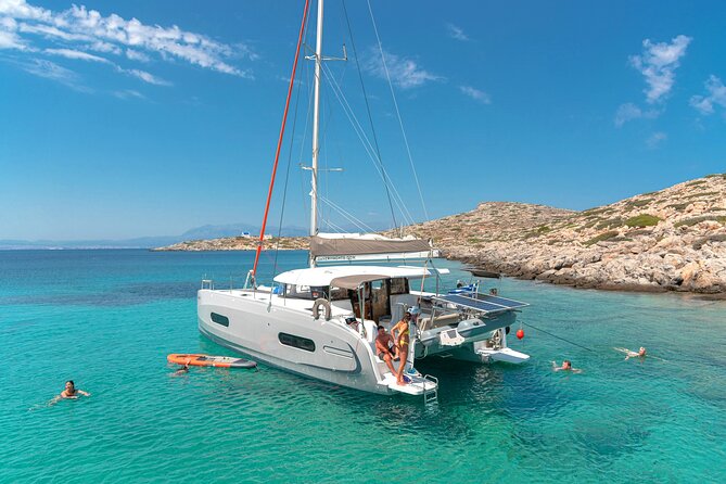 Heraklion: Sunset Luxury Cruise with Sushi and Open Bar - Sailing from Heraklion toward Dia