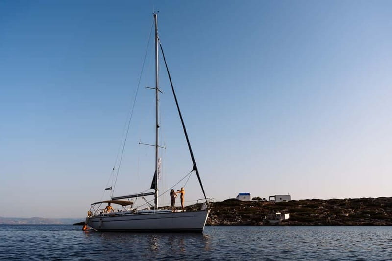 Heraklion: Sunset Sailing Cruise Dia Island with Snorkeling - Dia Island’s quiet main bay