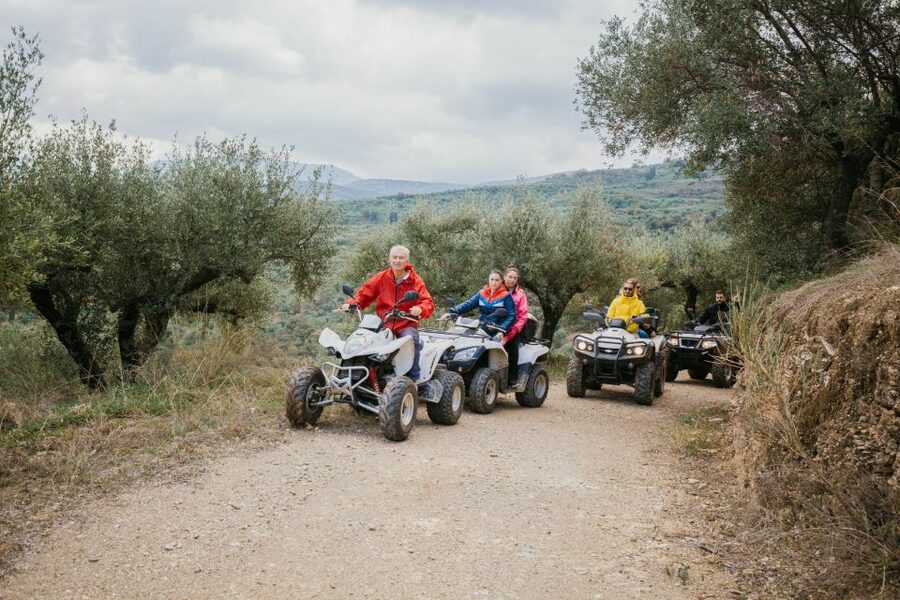 Hersonissos: ATV Quad Bike Safari in the Mountains of Crete - Along the riverbed toward Potamies