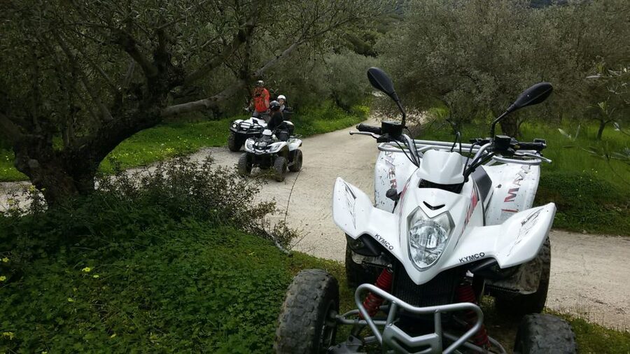Hersonissos: ATV Quad Bike Safari in the Mountains of Crete - The Aposelemis dam and underwater Sfentili