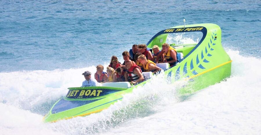 Hersonissos: Jet Boat Tour with Snorkeling - The return ride completes the one-hour format