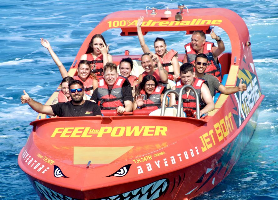 Hersonissos: Jet Boat Tour with Snorkeling - Hotel pickup is useful, with one group-size warning
