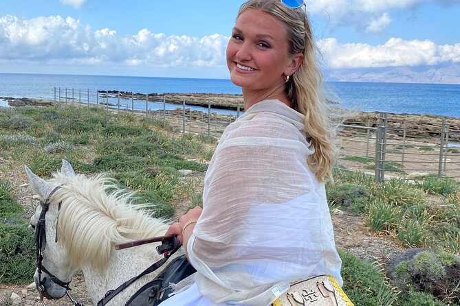 Horse Riding, Falasarna Sunset View, Drone video, Tavern Dinner. - A small-group evening from Chania to the western coast