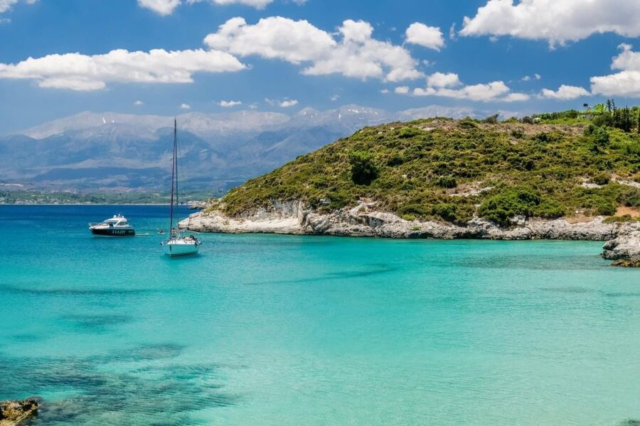Kolimvari: Sailing Cruise with Meal & Water Activities - Sailing north from Kolymvari