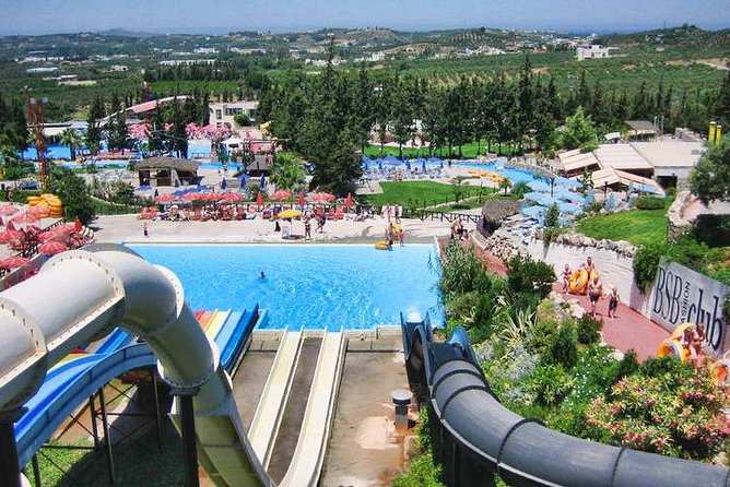 Limnoupolis Water Park All in - The central pool and lazy river are important breaks