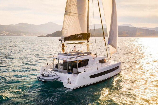 Panormo: Luxury Sunset Catamaran Cruise Sushi & Open Bar - Swimming, SUP boards, and snorkeling time