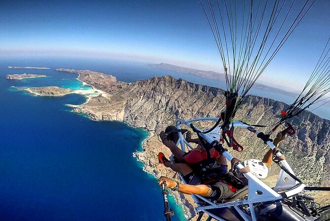 Paragliding Tours in Crete - Falassarna Beach and Balos Lagoon from above