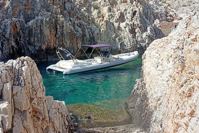 Private Boat Trip Chania Seitan (price per group-up to 9 people) - Seitan Limania, cliffs, goats, and turquoise water