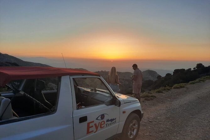 PRIVATE Jeep Safari 4x4 SUNSET (with Dinner) in Mountains CRETE - The rough road into the Dikti range