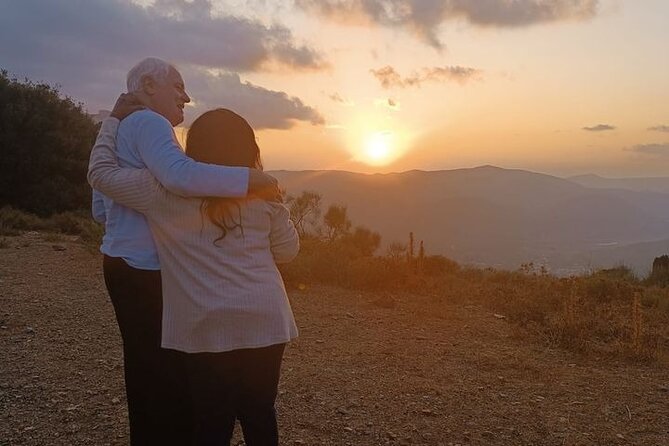PRIVATE Jeep Safari 4x4 SUNSET (with Dinner) in Mountains CRETE - Sunset with sparkling wine at a quiet viewpoint