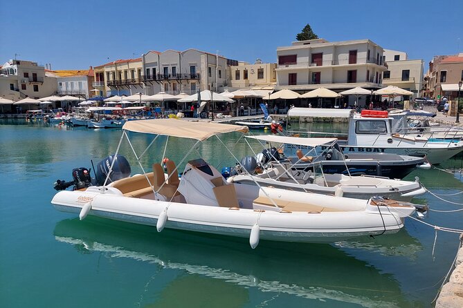 Private RIB Boat Tour to the Secret Beach from Rethymno - Leaving Rethymno from the Old Venetian Harbour