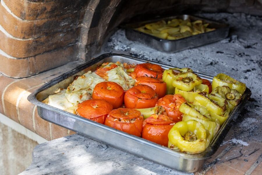 Rethymno: Authentic Cooking Class with a Local - Cooking ntakos, tzatziki, and stuffed vegetables