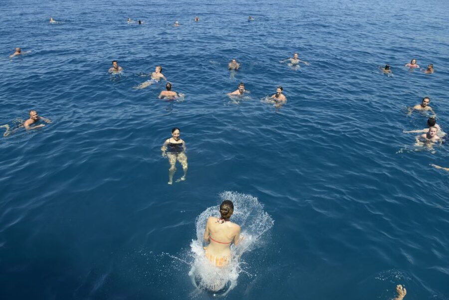 Rethymno: Pirate Boat Cruise with Swimming Stops - The Fortezza and western coast views