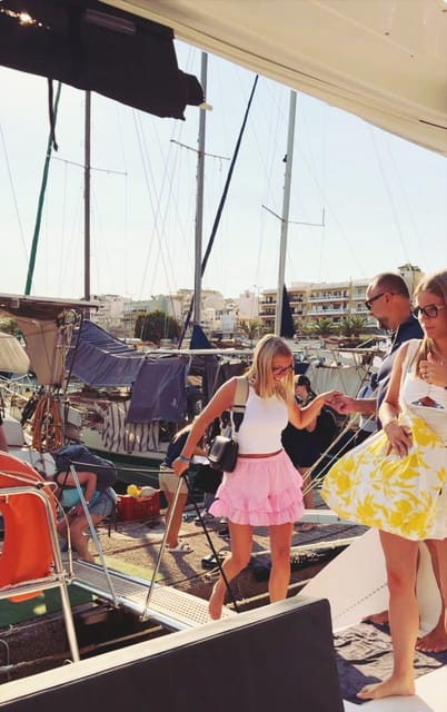 Rethymno: Sunset Catamaran Cruise - Sushi & Open Bar - Sushi, Fruit, and the Open Bar