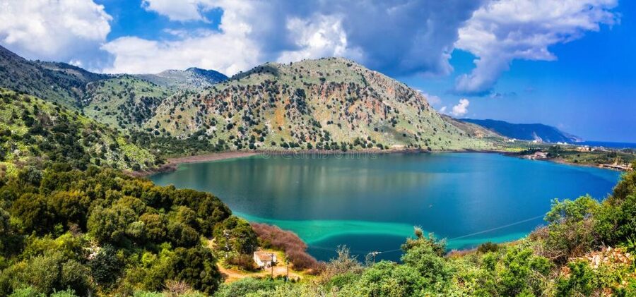 Rethymnon: Kournas Lake, Argyroupolis, and Olive Oil Tour - Argyroupolis springs, village views, and cool water