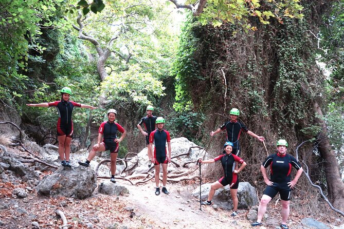 River Trekking at Kourtaliotiko Gorge - Following the river through pools and rock
