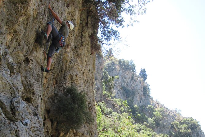 Rock Climbing with a Guide in Chania Therisos Gorge - Meeting George at Mournies