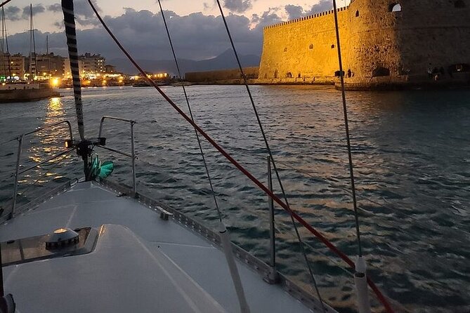 Romantic Luxury Sunset sailing - Passing Rocca a Mare, Heraklion’s sea castle