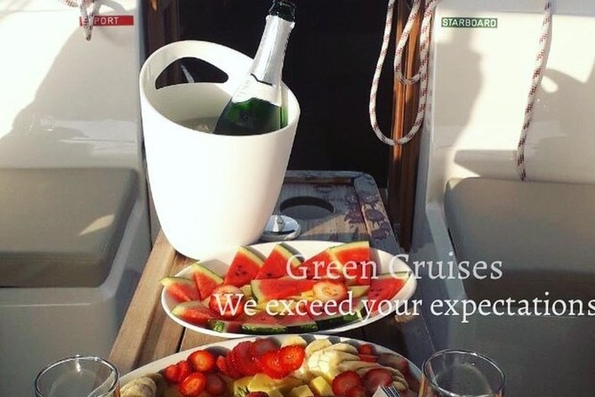 Sailing to Dia Island with lunch on Bavaria 51 Heraklion, Crete - Fresh lunch, fruit, and drinks on board