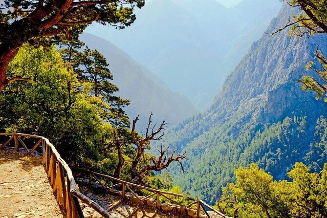 Samaria Gorge Hiking from Chania with Professional Hiking Guide - Omalos Plateau and the first steep descent
