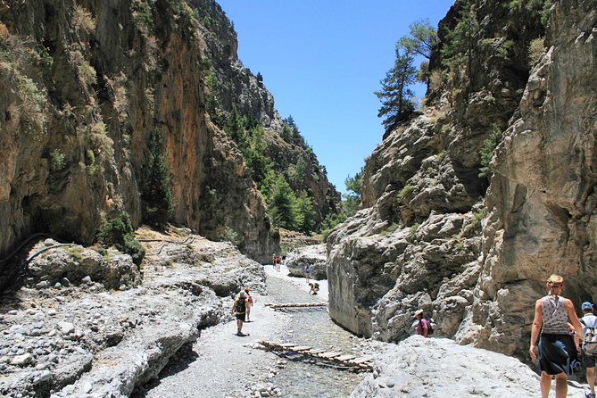 Samaria Gorge Trek: Full-Day Excursion from Rethymno with Guide - The rocky descent through Samaria Gorge