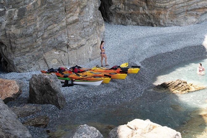 Sea Kayaking Sfakia, Crete - The paddle back to Ilingas Beach