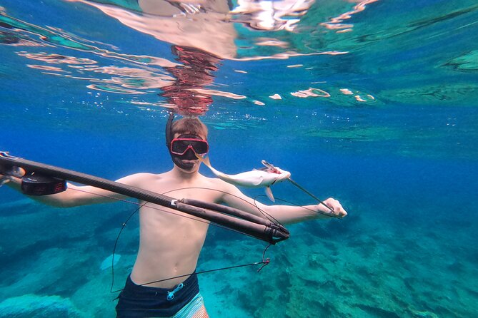 Spearfishing in Chania, Crete (price is per group) - A tasting on the boat after the water time