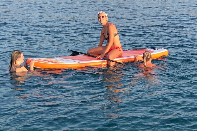 Stand-up Paddleboard Lazareta Experience Chania Crete (tour) - Learning to paddle before crossing to Lazareta