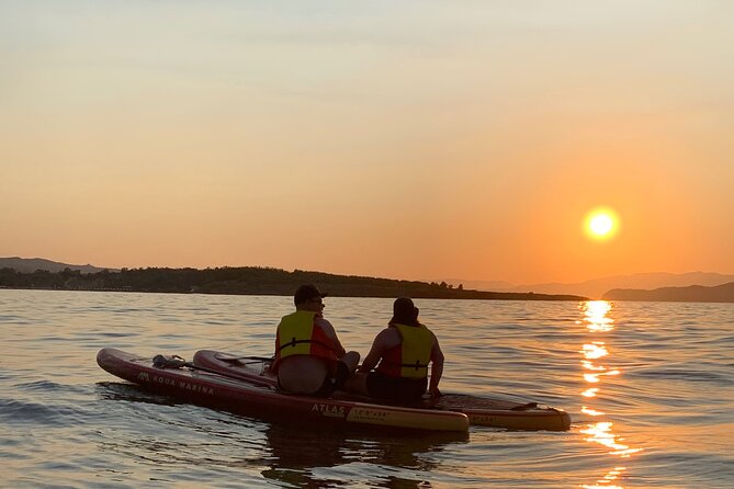 Stand-up Paddleboard Sunset Experience Chania Crete (tour) - The Swim Break in the Warm Sea
