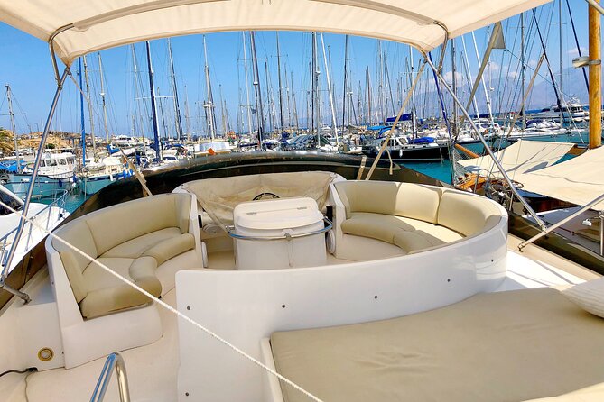 Vip Motor Yacht Charter-17 meter-10 Guest-Half day or Sunset trip - Leaving Agios Nikolaos Marina